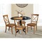 International Concepts 42 in. Dual Drop Leaf Table with 4 Cross Back Dining Chairs - 5 Piece Dining Set K46-42DP-C59-613-4 - alternate 5